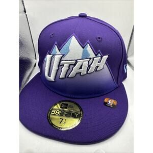 New Era Utah Jazz Logo 59FIFTY Fitted Hat Size: 7 1/8
